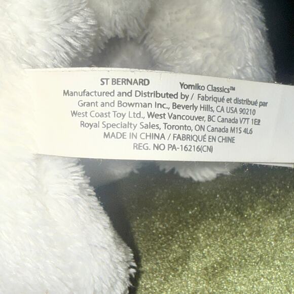 Yomiko Classics Saint Bernard Puppy Plush 5” Stuffed Dog EUC - Picture 2 of 6